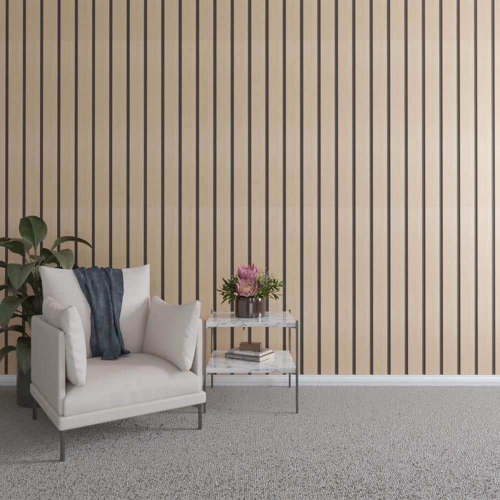 47 in. H x 4 in. W Slatwall Panels in Hickory 11-Pack