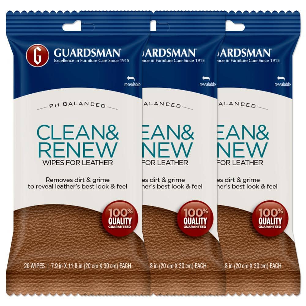Clean and Renew Leather Wipes (3-Pack)