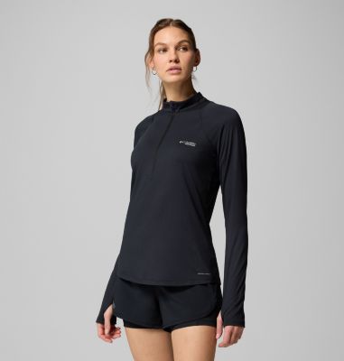 Columbia Women's Endless Trail Half Zip Mesh Long Sleeve Shirt-