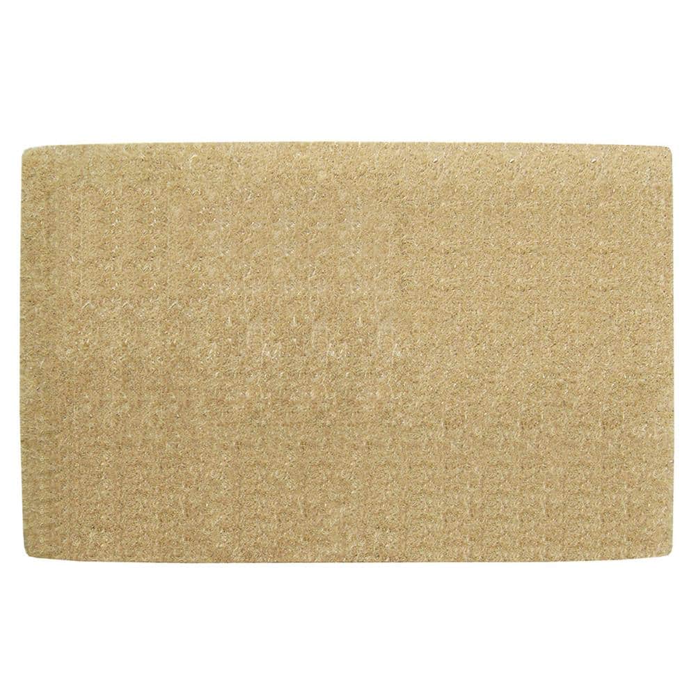 Heavy Duty No Border Brown 30 in. x 48 in. Coir Plain Indoor Outdoor Door Mat
