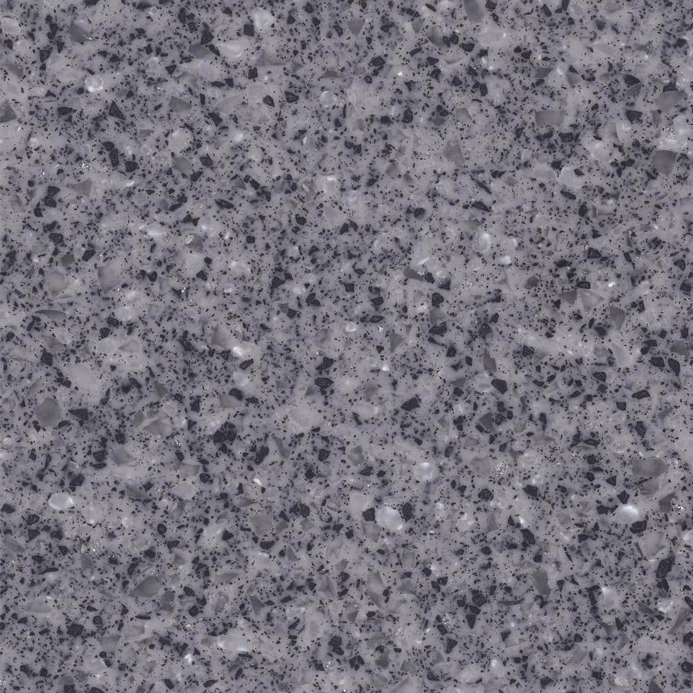 Solid Surface Countertop Sample in Volcanic Ice